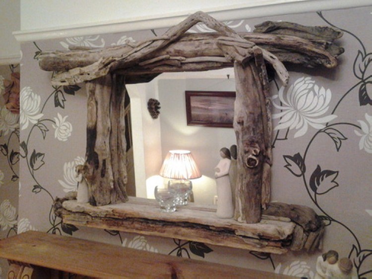 Driftwood Mirror DIY