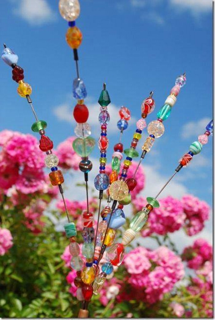 garden recycled purposed re glass crafts using