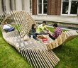 Architectural Wood Patio Seating