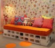 Concrete Blocks Upcycled Furniture