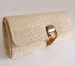 Burlap Upcycled Purse