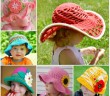 Patterns for Crochet Panama Girl Hats