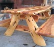 Wood Carved Picnic Table