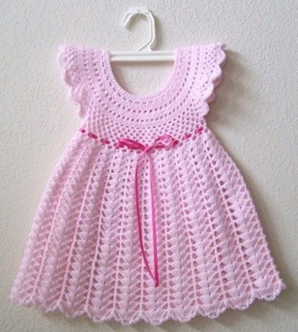 Haakpatroon Baby Jurkje Crochet Baby Dress Free Pattern Crochet | My ...