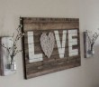 Pallet Love Word Wall Art