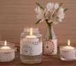 glass jars recycled candles