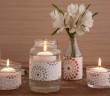glass jars recycled candles