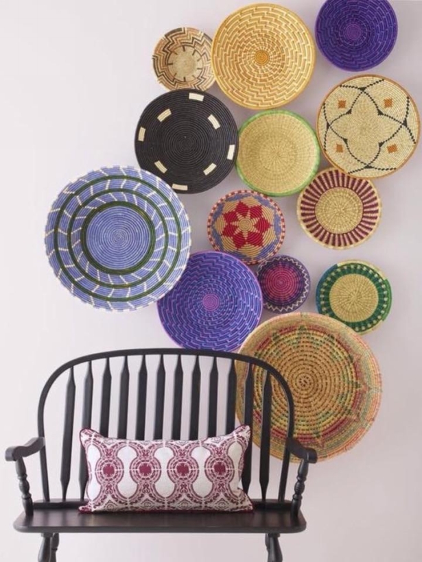 Wall Decor Ideas with Baskets | Upcycle Art
