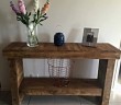 wood pallet side table