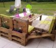 Repurposed pallets patio furniture