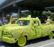 Tennis Ball Decorated Car