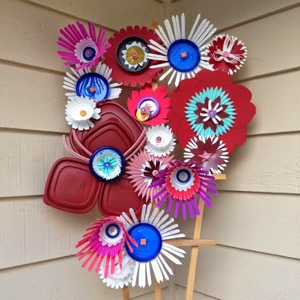 Flowers Made with Upcycled Materials | Upcycle Art