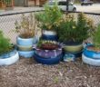 used tires planters