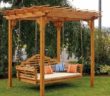 patio pergola swing