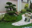 decor your garden with pebbles