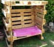 Wooden Pallet Strandkorb Chair