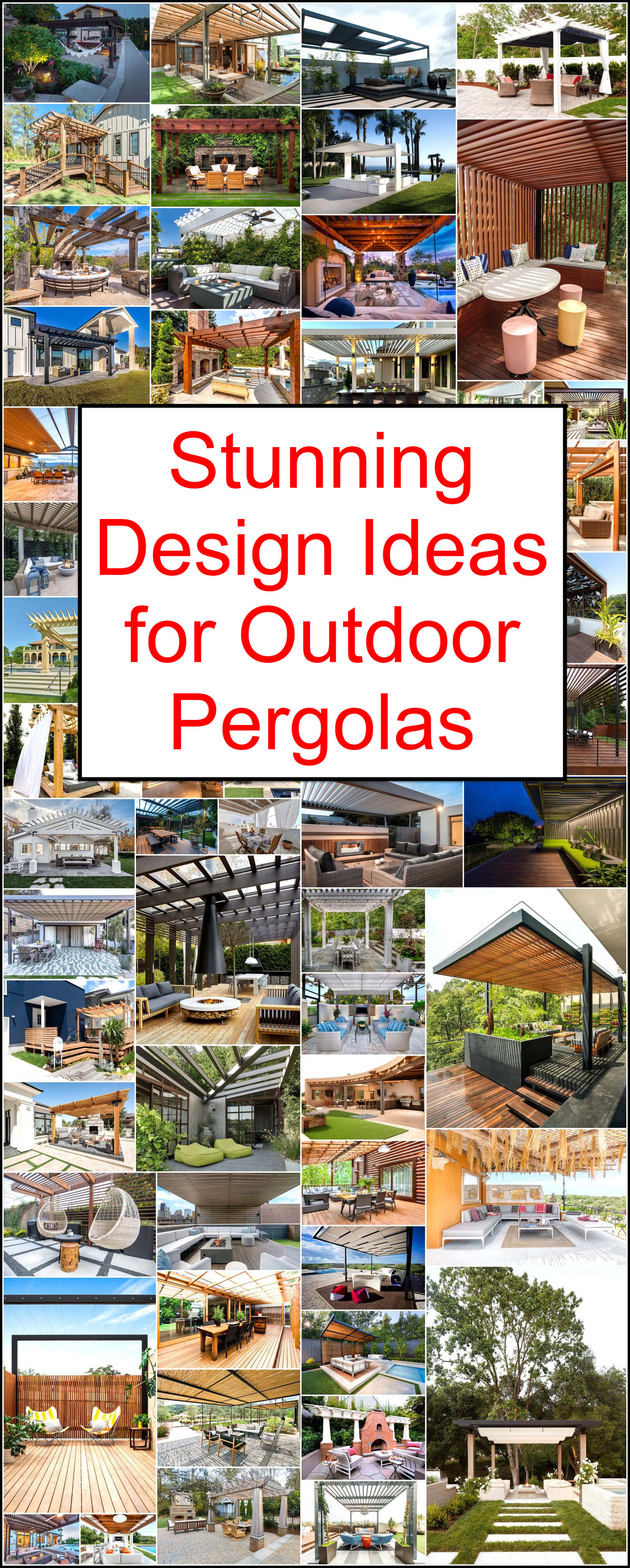 Stunning Design Ideas for Outdoor Pergolas