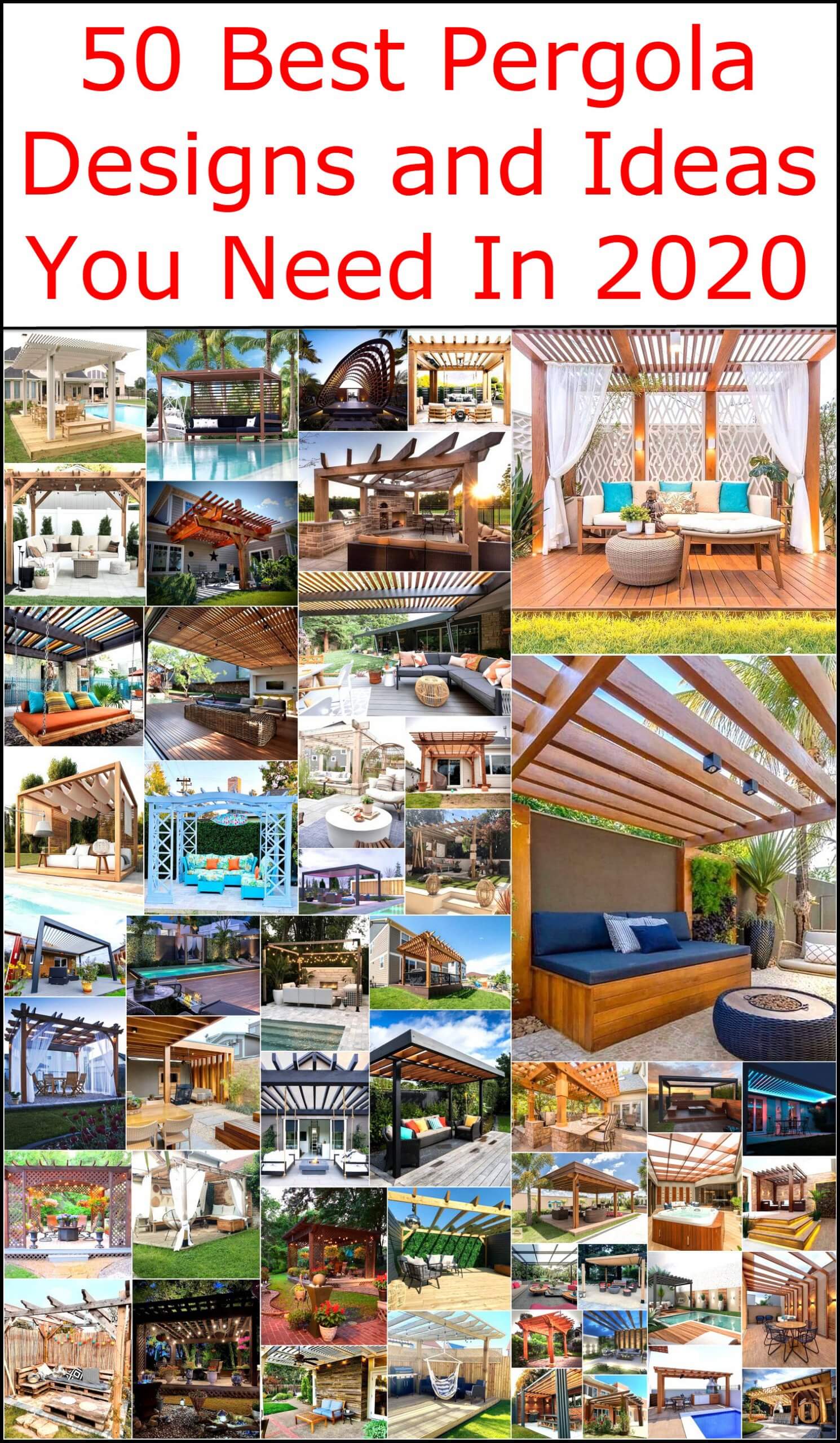 50 Best Pergola Designs and Ideas You Need In 2020