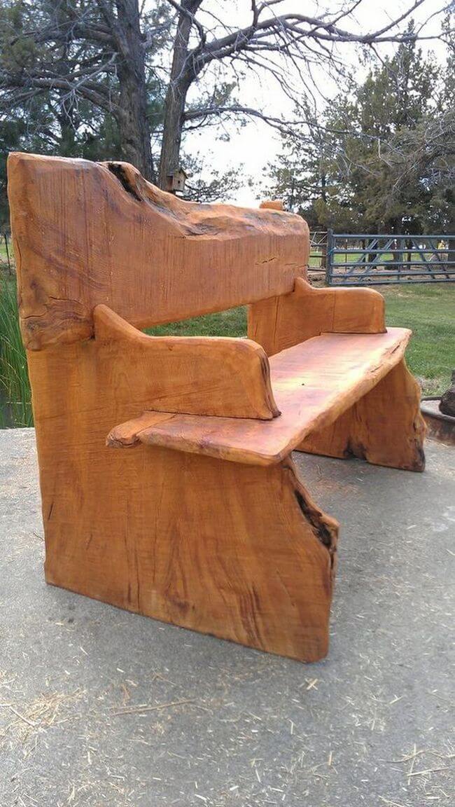 handmade wood log rustic furniture ideas (10)