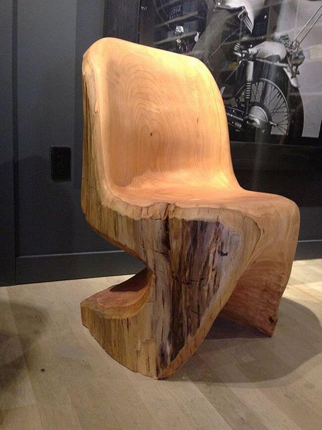 handmade wood log rustic furniture ideas (14)