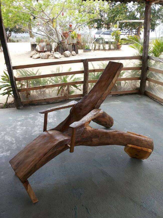 handmade wood log rustic furniture ideas (16)