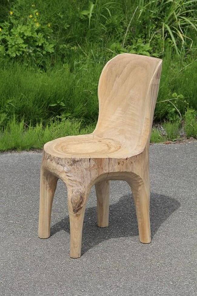 handmade wood log rustic furniture ideas (19)