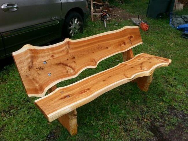 handmade wood log rustic furniture ideas (20)