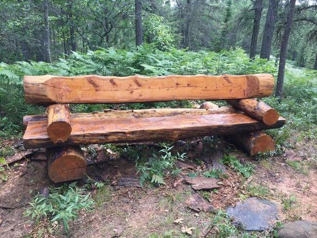 handmade wood log rustic furniture ideas (24)