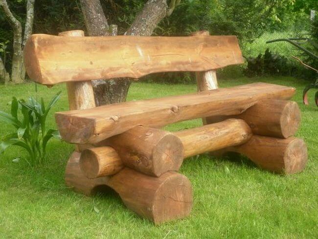 handmade wood log rustic furniture ideas (29)