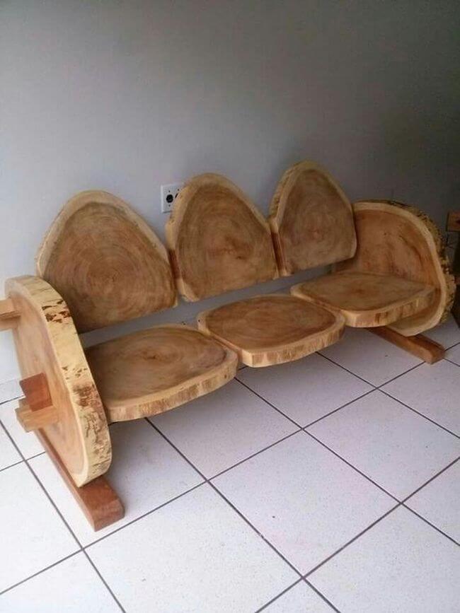 handmade wood log rustic furniture ideas (33)
